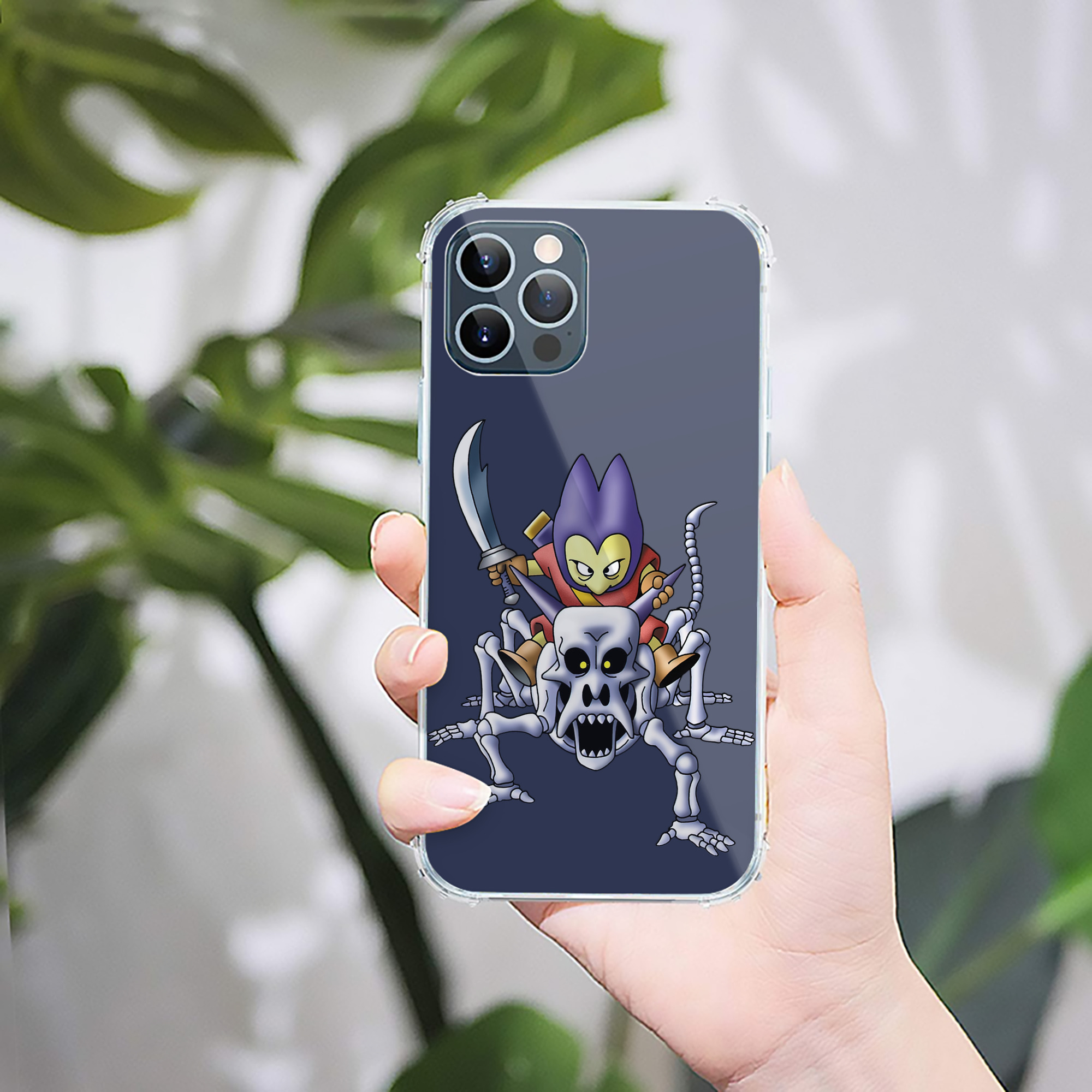 （画像用） ドラゴンクエスト Doragon Kuesuto Dragon Quest 【iPhone 12シリーズ対応】透明スマホケース（クリアソフトケース）